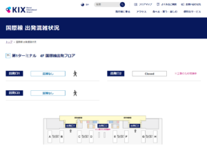 KIX混雑状況確認サイト